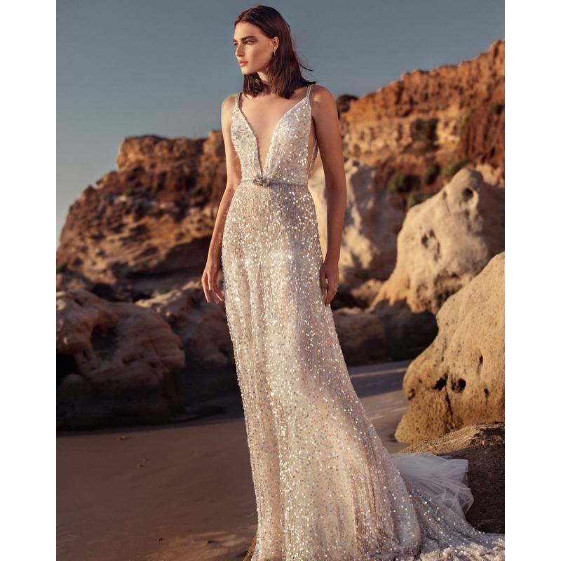 Suer new women s wish dress V-neck sleeveless waist silver sequined suspender dress S