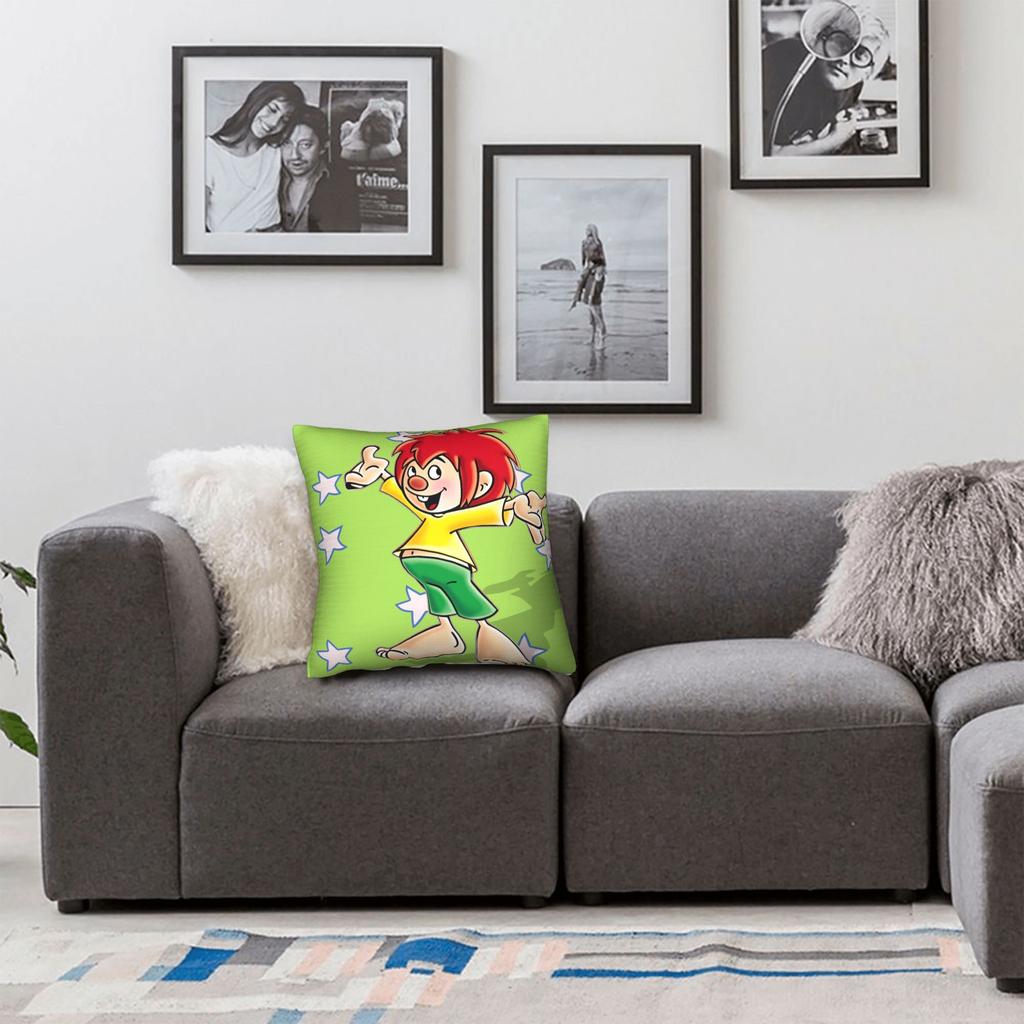 Federa Cuscino P-Pumuckl Federa Comoda per Divano Camera da Letto Decorazione Casa Federe Vintage