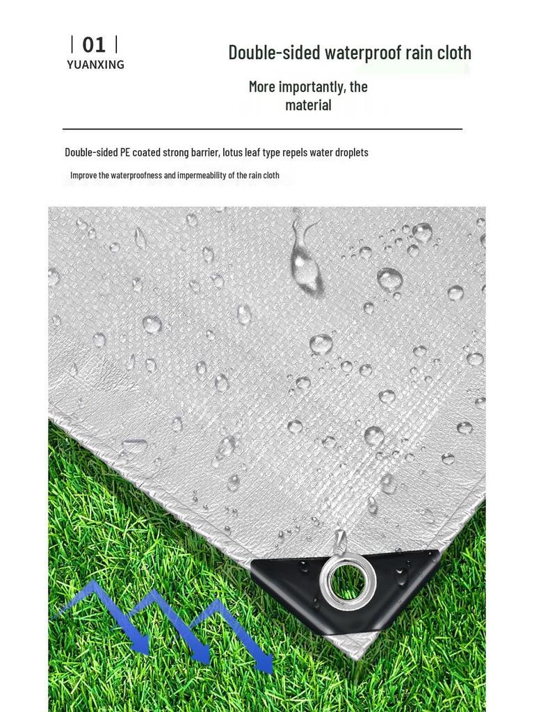 - Heavy-Duty Waterproof UV Protective Outdoor Awning Canvas Tarpaulin