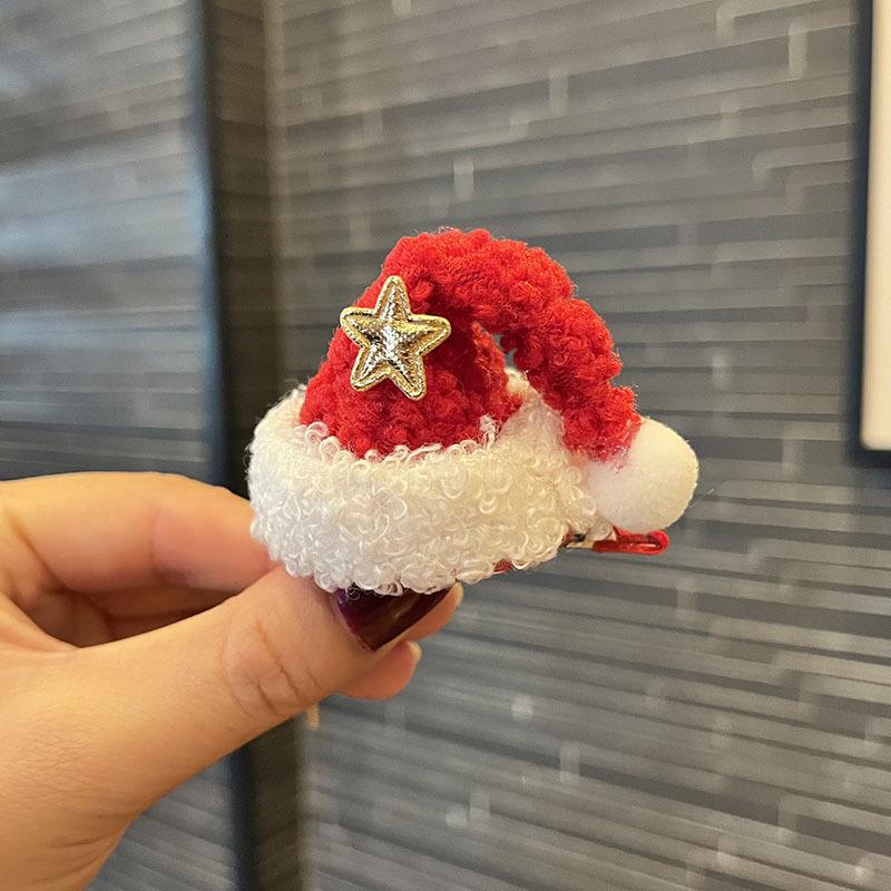 2025 Christmas Antler Hair Clip for Girls - Three-Dimensional Red Party Photo Prop