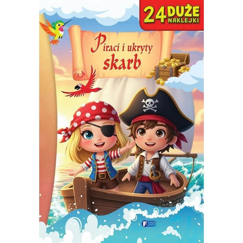 Pirates and Hidden Treasure Children' Book 24 Stickers Adventure Book