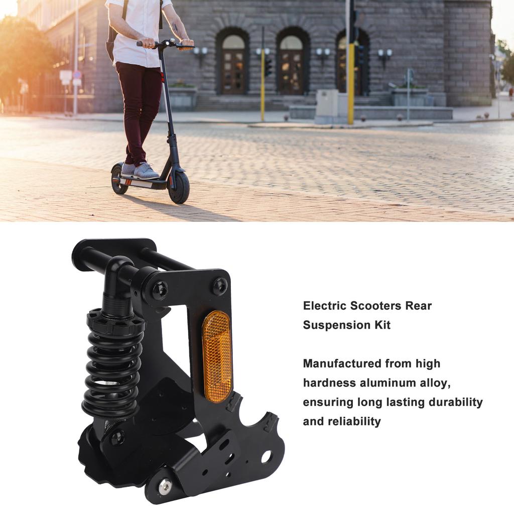 Electric Scooters Rear Suspension Kit Shock Absorber Rear Tube Suspension Fork Set with Reflective Strips for M1 Electric Scooter