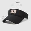 Men Women Summer Embroidery Digital Empty Top Hat Sunscreen Sunshade Cap