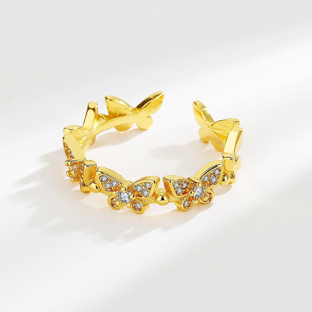 

Классическое кольцо Lindon из медного сплава с цирконием, женские ювелирные изделия, свадебный подарок для вечеринки золотой