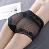 Bragas de cintura alta para mujer, bragas sexis de encaje con estrellas, lencería transpirable de malla ultrafina de verano, ropa íntima femenina sin costuras, 12 colores