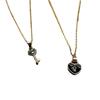 A Pair Of Couple Necklaces, Simple And Fashionable Small Key Locks, Love Pendants, Gold Collarbone Chains, Necklaces, Gifts.
