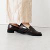 HIMIKO ADVAN Leather Loafers 651309 Brown 250cm, made with genuine leather and featuring a soft, cushioned, lightweight sole.