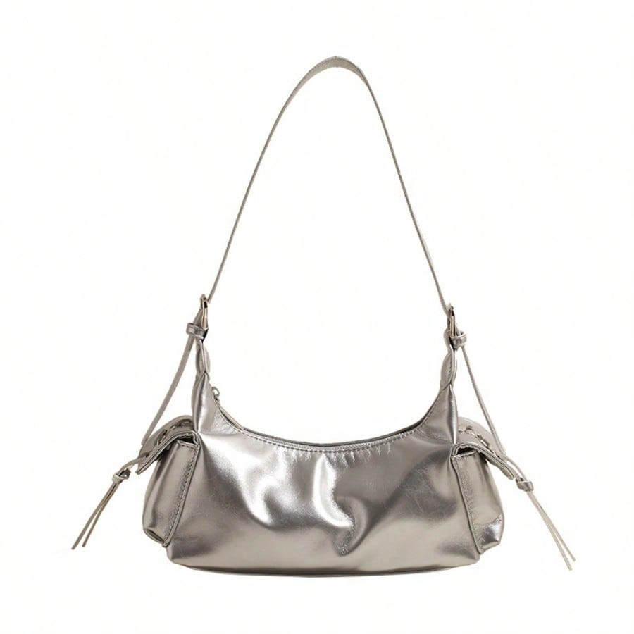 Niche Design Underarm Bag Women's Bag Fashionable Versatile Double Pocket Large Capacity Shoulder Bag