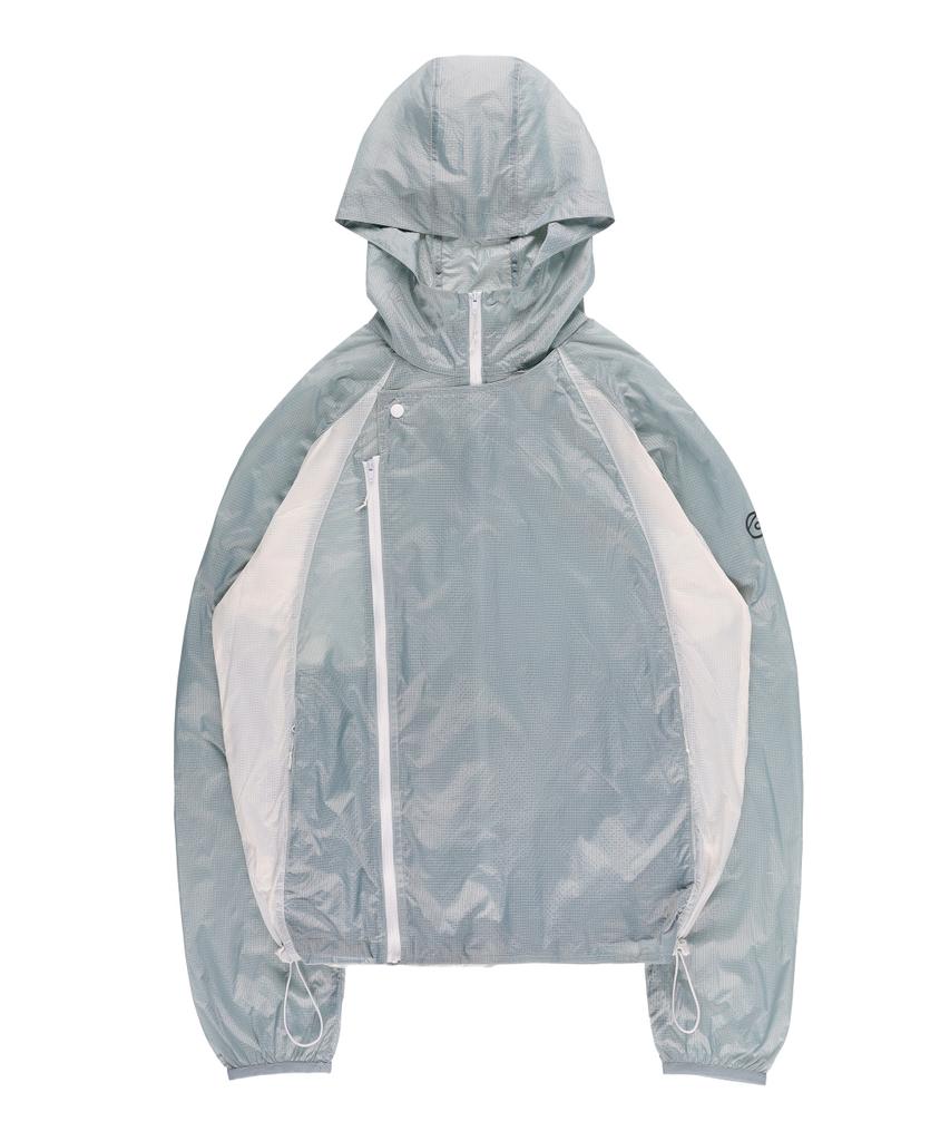 Thewarld Opark Ripstop Packable Windbreaker (Ice Grey)