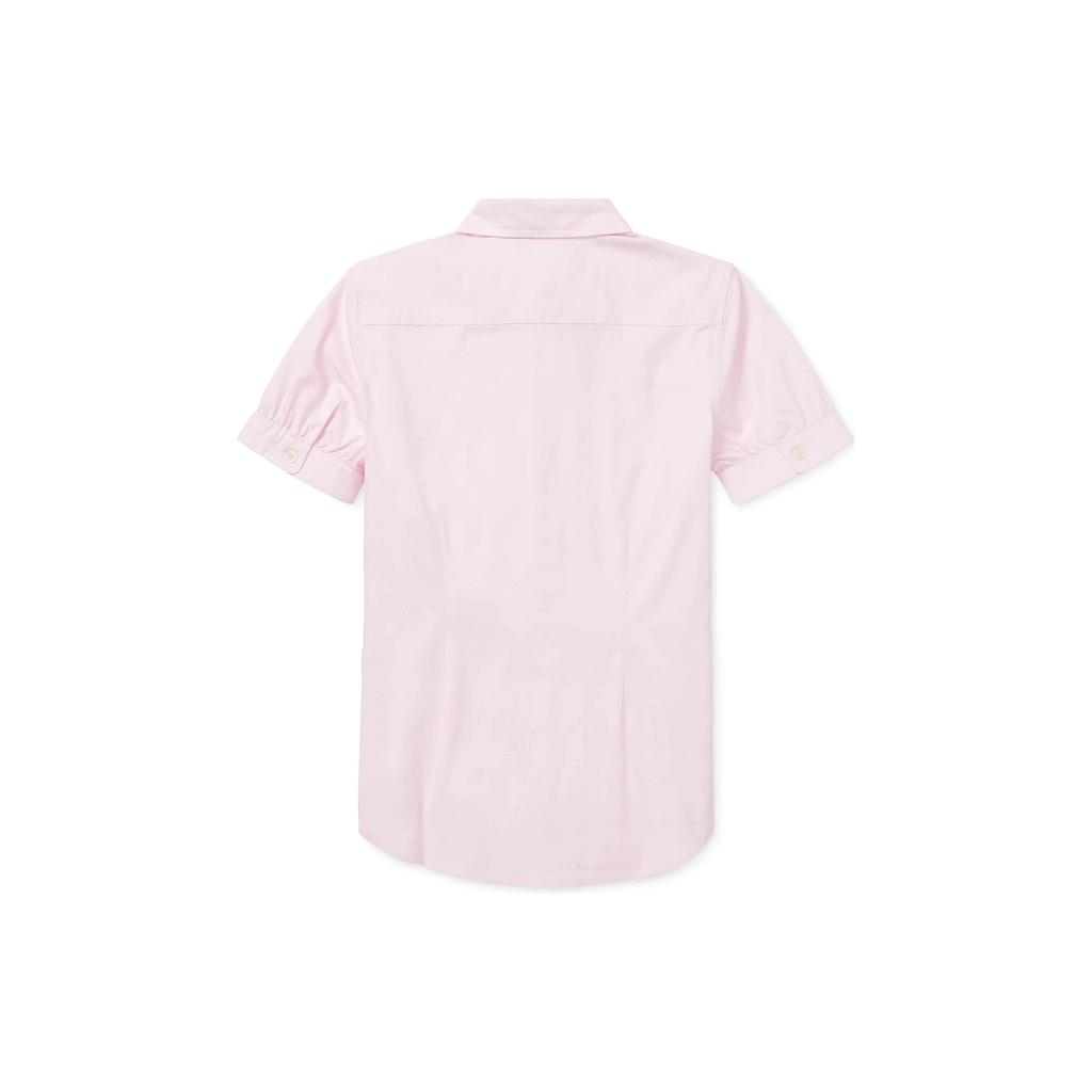 Polo Ralph Lauren Hemd SS22 Einfarbig Kleines Logo Gestickt Polo Kurzarm Kinder Tops Rosa 313680346005