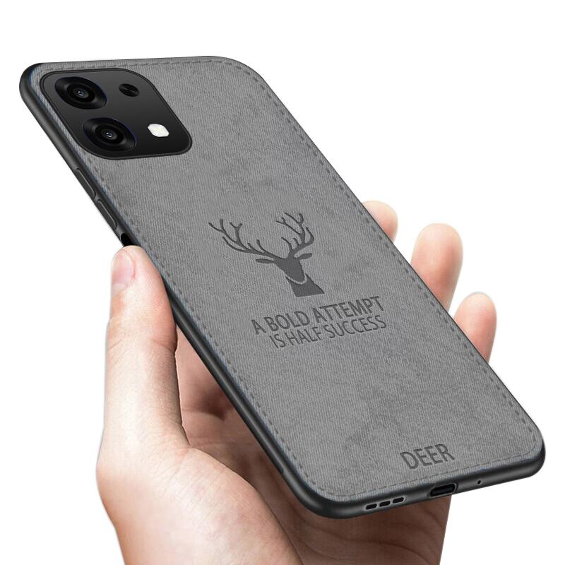 For OPPO A6S A6T Pro Case Luxuy Brand Cloth Texture Deer Fabric Jeans Elk Cover for OPPO A6 Pro Phone Casing