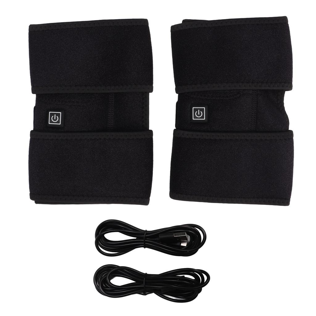 Heated Knee Brace Wrap Heated Knee Brace Wrap USB Power Supply 3 Gears Portable Electric Knee Support Pad for Knee Pain