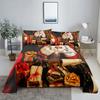 Comforter Merry Christmas Bed With 3D Print Santa Claus Home Decor New Year King Queen Full Size Red Bed