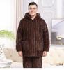 YUZHAOLIN Herren Winter Thermofleece Pyjama Set