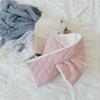 Fashion Thickened Winter Fleece Scarf Pure Color Korean Style Warm Knitted Scarf Unisex Shawl Wrap Winter Autumn