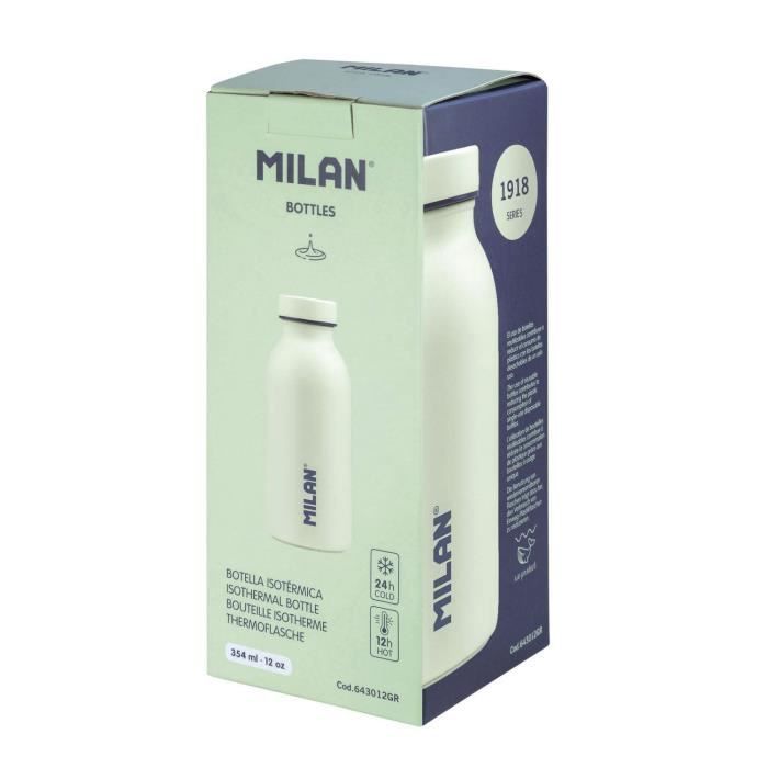 Bouteille isotherme - 1918 - acier inoxydable - 354 ml - vert - mixte