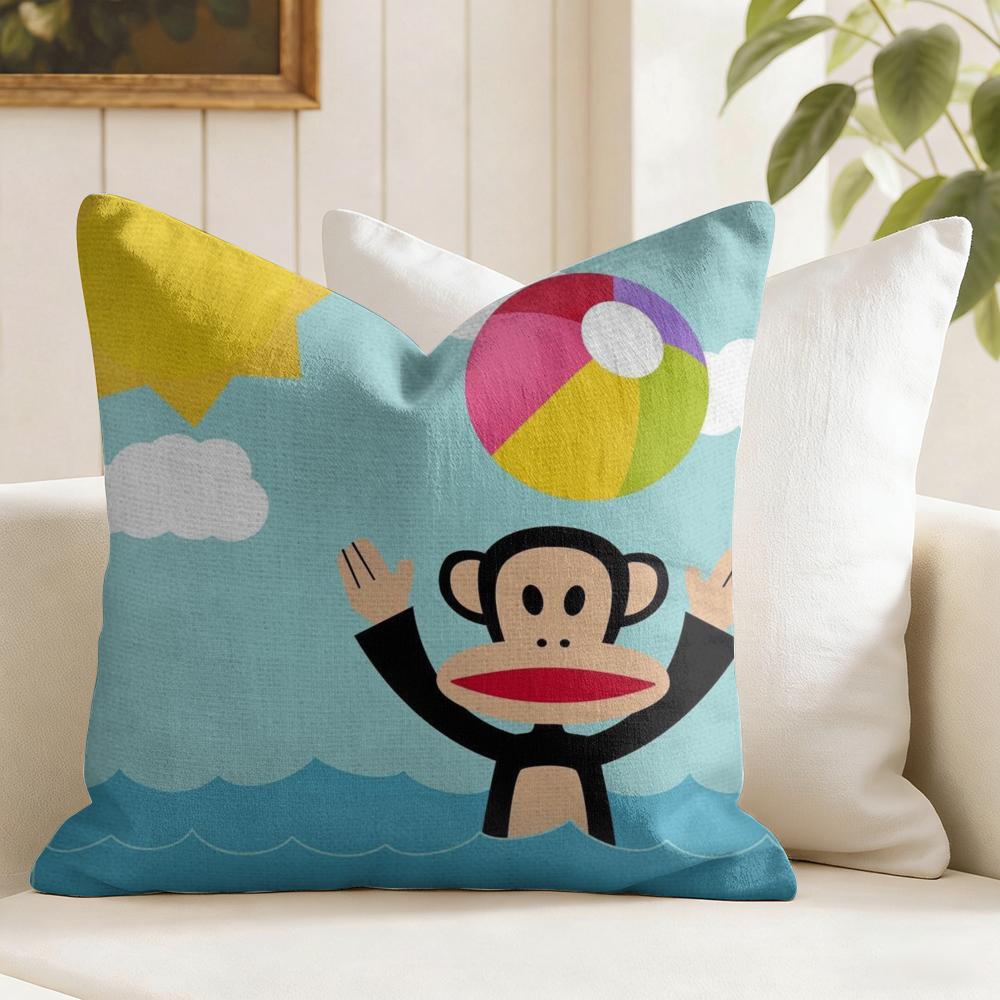 Funny PPaul FFrank Cushion Cover Eco Linen Pillow Case DoubleSided Print Breathable Durable Zipper Home Decor Gift