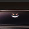 DIY Car Devil Eye Decorative Light Solar Cool EYE Ambient Lamp Gifts LED Warning Light