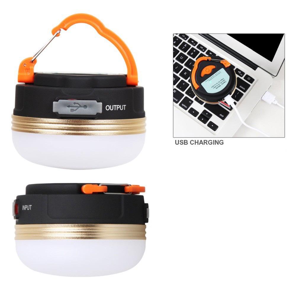 USB Rechargeable LED Camping Lantern - Waterproof, Handheld Outdoor Tent Light
