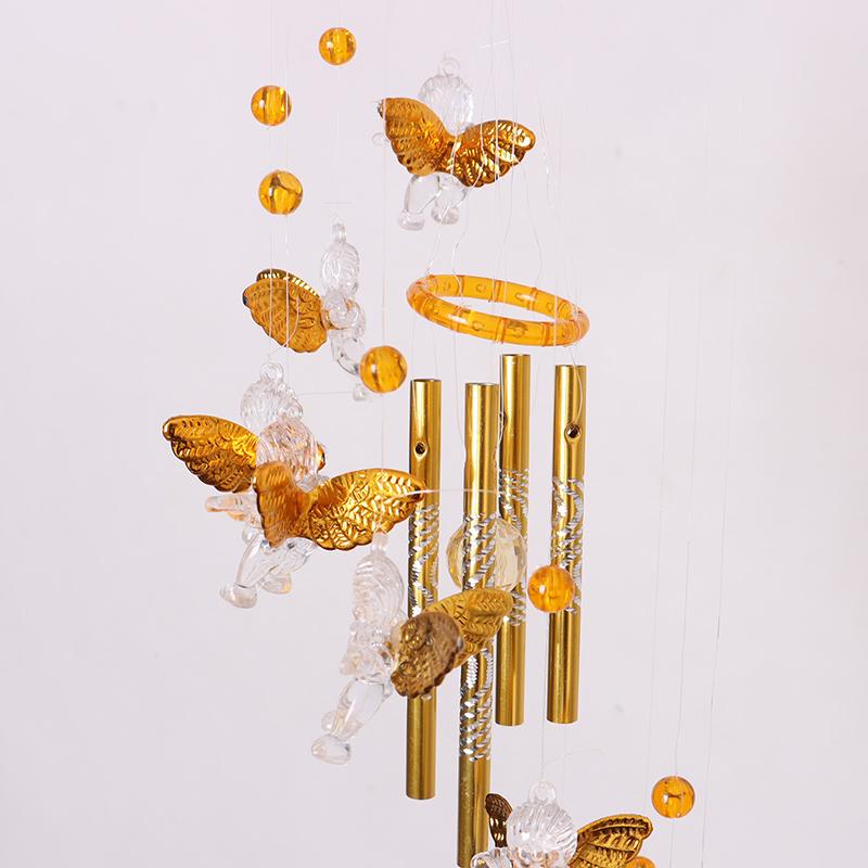 Wind Chimes Yard Gift Good Luck Guardian Angel Metal Bell Hanging Nice Sound