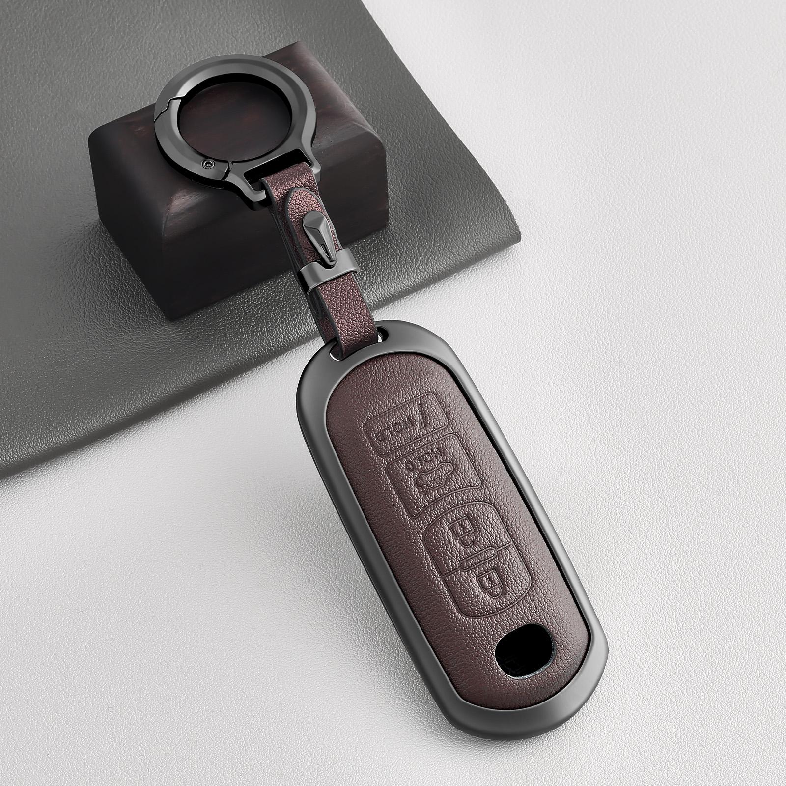 

4 Buttons Key Fob Cover With Keychain For Mazda 3/6/8 For Miata MX-5 CX-3 CX-5 CX-7 CX-9 RX-8 Car Accessories Key Protector