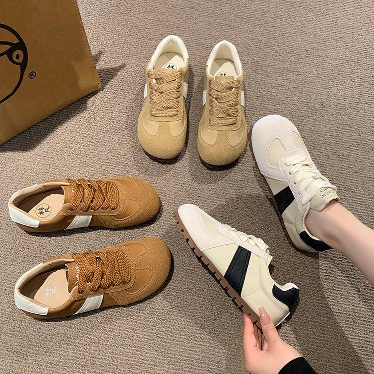 Forrest Gump Shoes Women's 2025 Spring New Feet Small Flat Bottom Casual Sports Board Shoes Popular Versatile German Training Little White Shoes