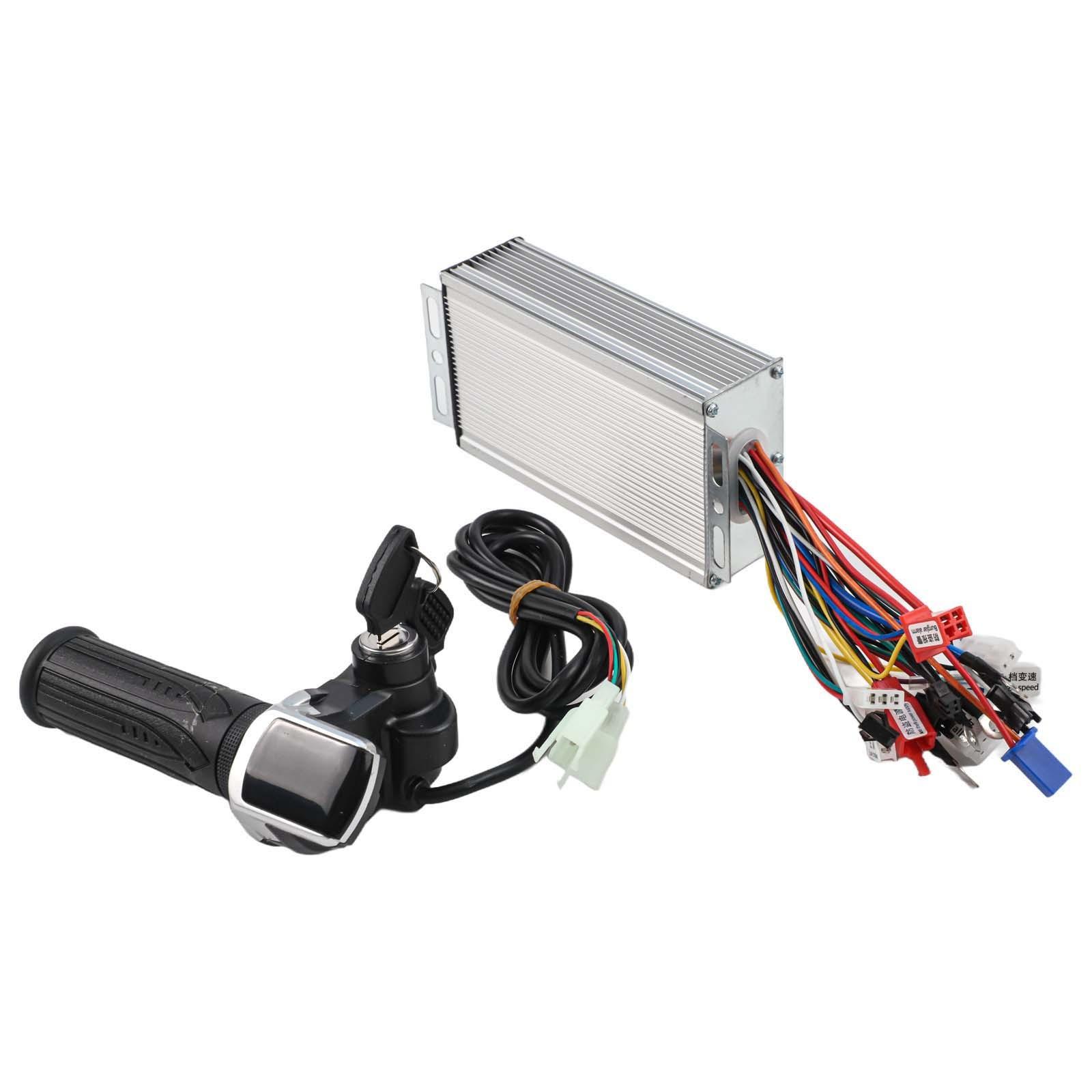 Ebike Controller with LCD Display and Throttle for 36V/48V/64V/72V 500W Systems