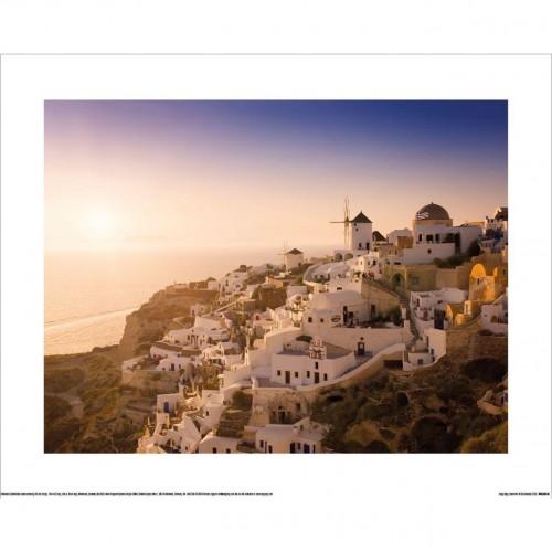 Rod Edwards Lazy Days Santorini Print