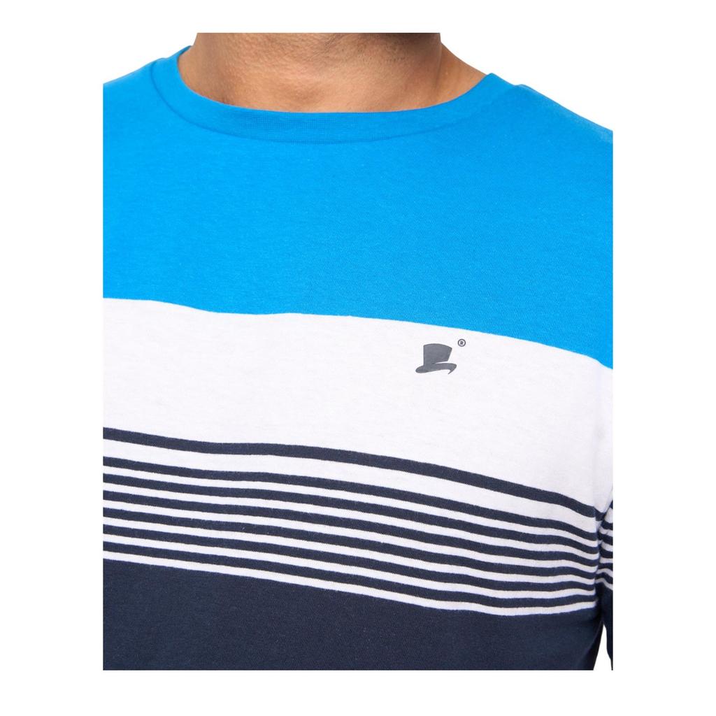 Bewley & Ritch Mens Portmen Yarn Dyed Stripe Cotton T-Shirt