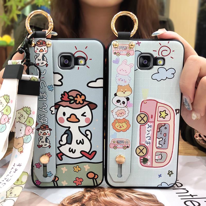 Anti-dust Silicone Phone Case For Samsung Galaxy A510/A5 2016/SM-A510F Soft Case Shockproof Ring Cartoon Back Cover Cute