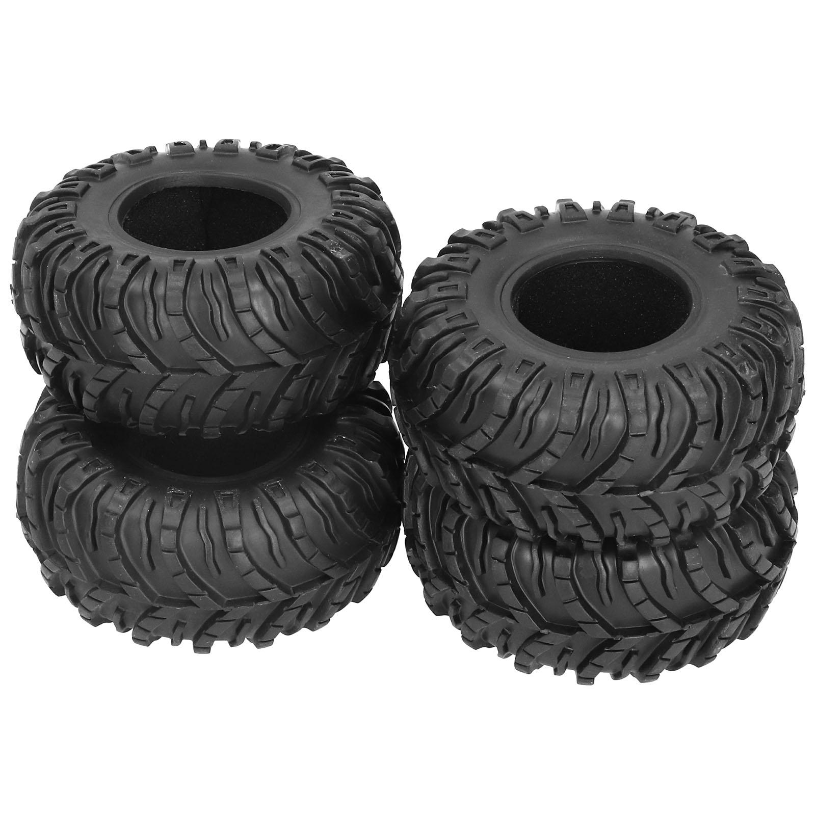 

4PCS 13058mm Rubber RC Crawler Tires with Sponge Liner Strip Tread Pattern Universal RC Parts