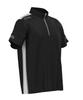[Pin Apparel] Men's Short Sleeve High Neck Shirt [AddElm Series] (ADD.03 Technology)  Golf Innerwear  621-3268805 010Black S