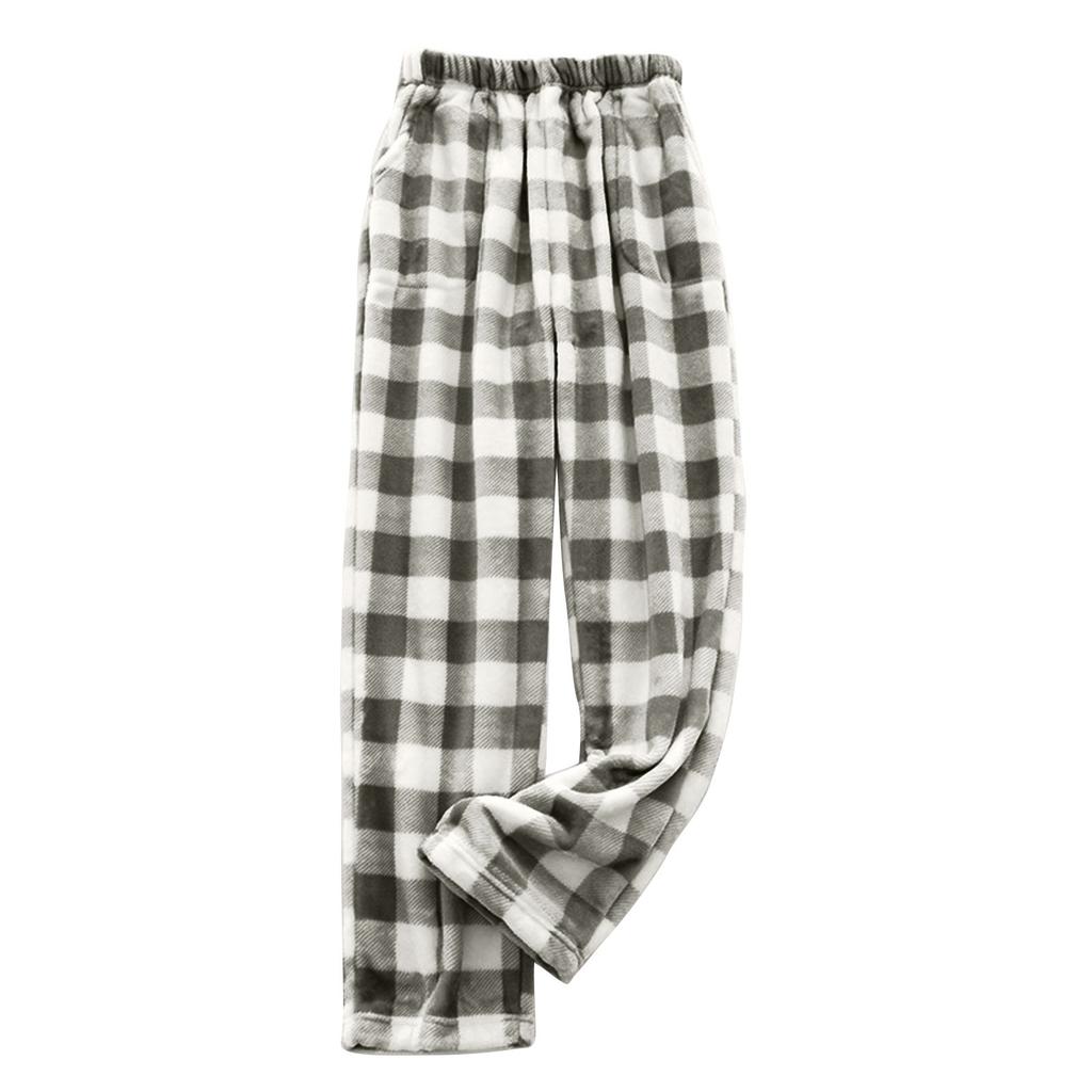 Pantaloni Pigiama a Quadri da Donna con Tasche