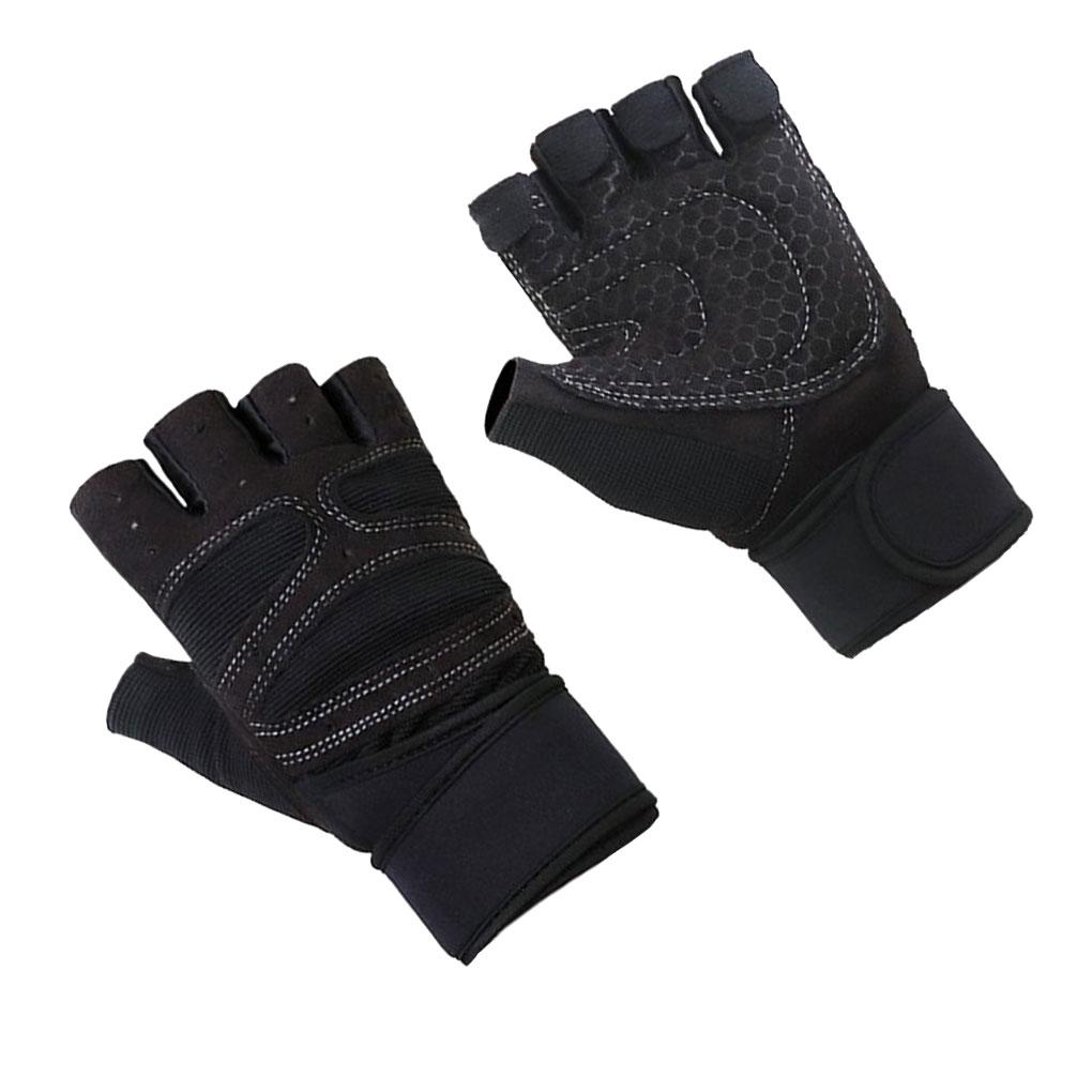 

1 Пара Фитнес Перчатки Половина Кончик пальца Поднятие тяжестей Тренировка Тренажерный зал Варежки Портативные аксессуары для защиты рук Мужчины Женщины