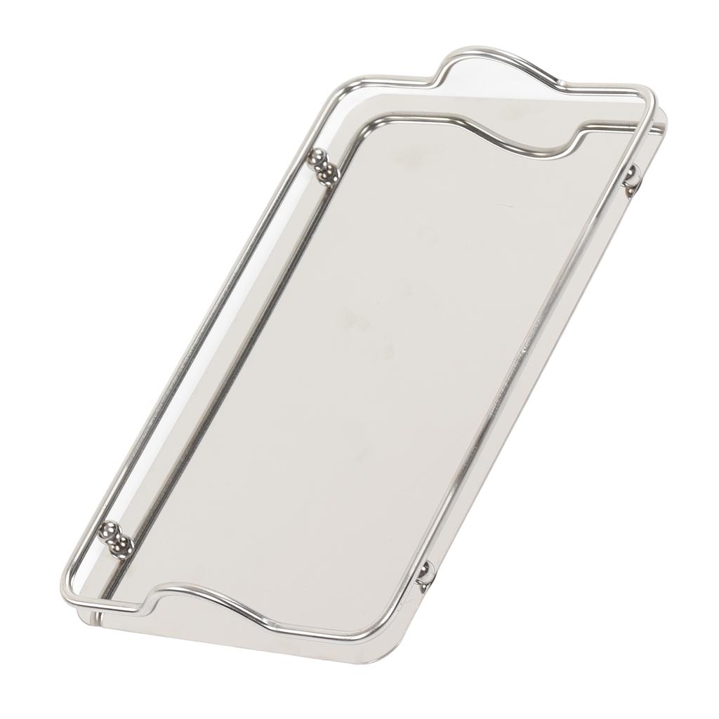 Large Rectangle Tray Stainless Steel Home Living Room Commercial Dishes Tray for Coffee Water Cups Fruit