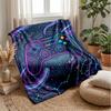 Neon Gaming Controller Theme blanket Lightweight Warm Flannel Blanket Decorative Throw Blanket for Home Decoration