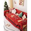 Red Sofa Towel Waterproof Non-Slip Christmas Atmosphere Sofa Cover Cloth All-Inclusive Universal Cover Cover