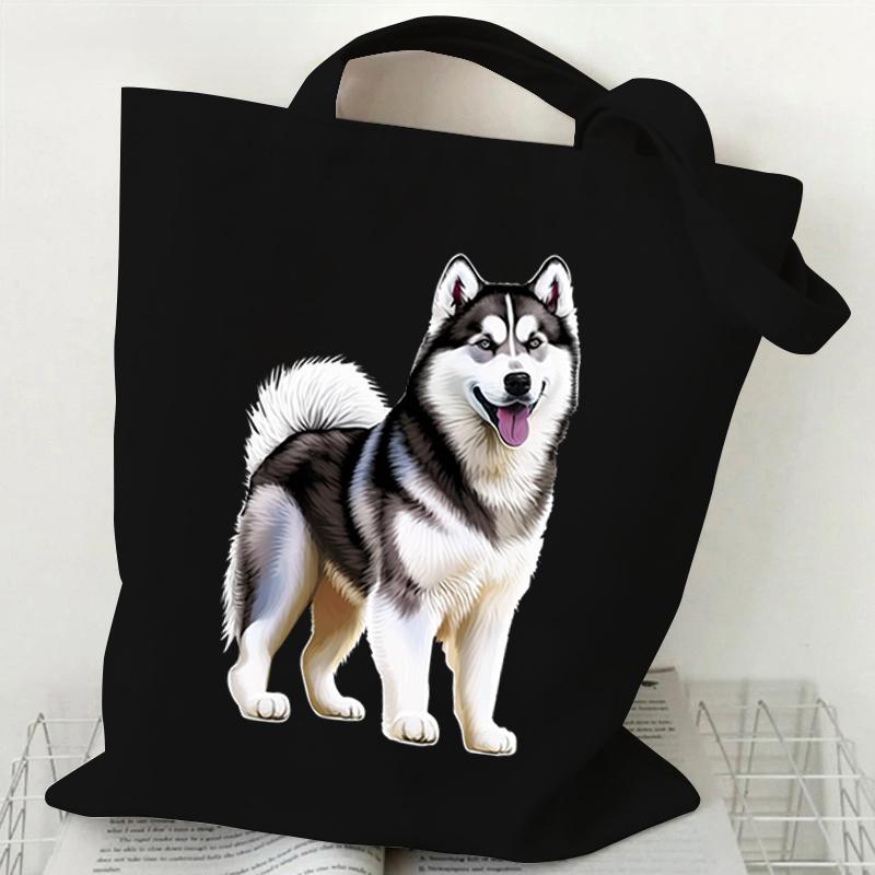 

Женские сумки Сиба-ину Корги Пудель Бигль Животное Собака Серия Холщовая сумка-тоут Модная забавная сумка для любителей собак Подарок для дам