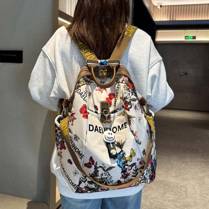 Ny Högkvalitativ retro Damaxelväska Stor Kapacitet Oxford Tygväskor Damer Ryggsäck Kvinna Färg Tote Kvinnor Axelryggsäckar