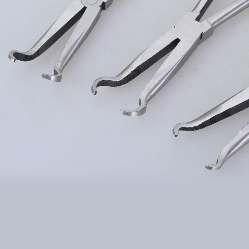 3Pcs 11Inch Hose Gripper Pliers Set with 90 Degree Bents Nose DIY Hand Tool for Efficient Use In Tight Areas