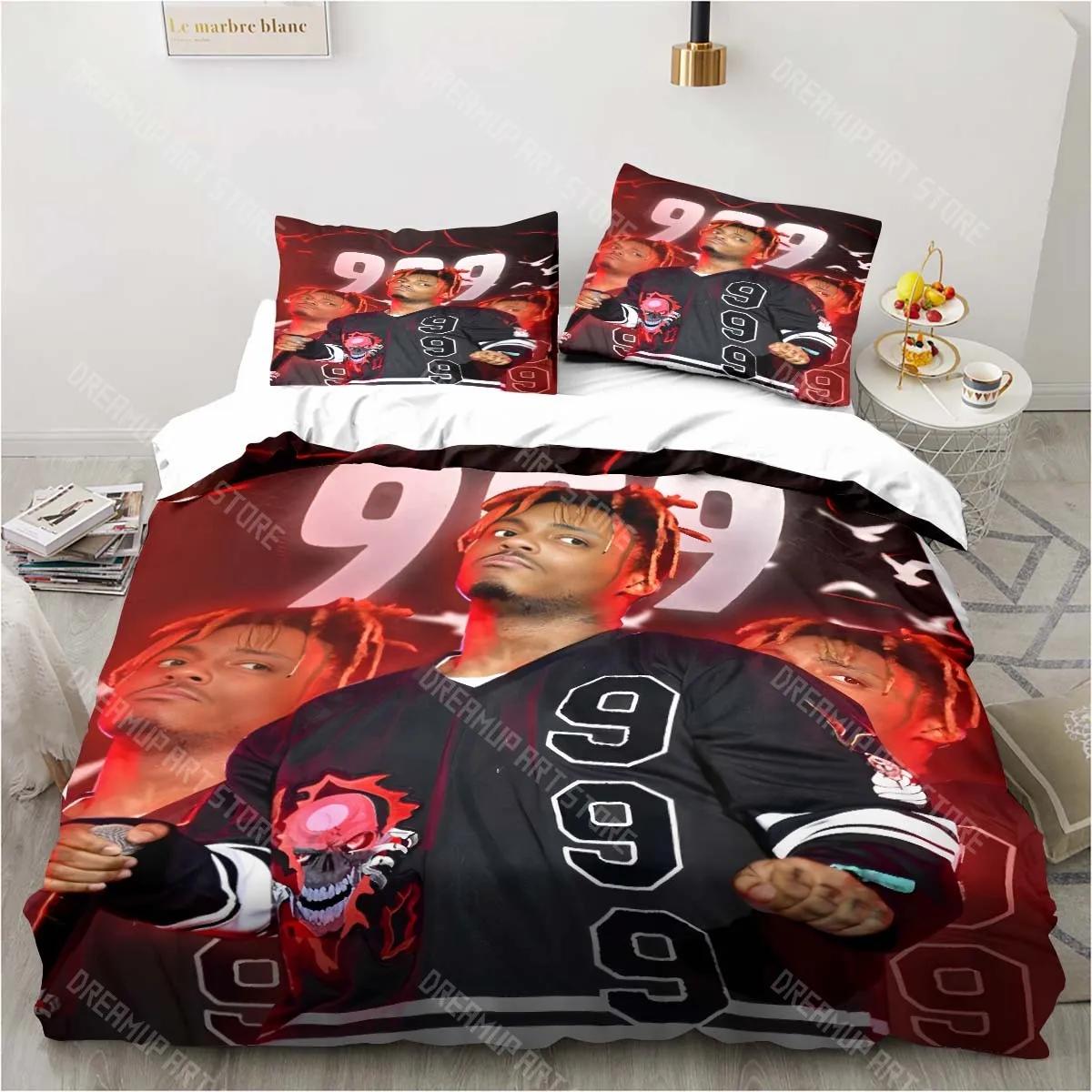 

3D Rapper Juice Wrld 999 Bedding Set comforter bedding sets Pillowcase Quilt Cover Children s Room Bedding Set Luxury Birthday 140x200cm