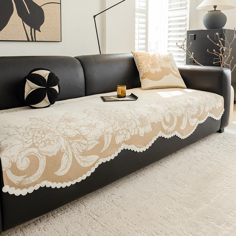 

New Light Luxury Sofa Cushion Fixed Non-Slip Universal In All Seasons Modern Simple One-Piece Sofa Cover 90*70cm