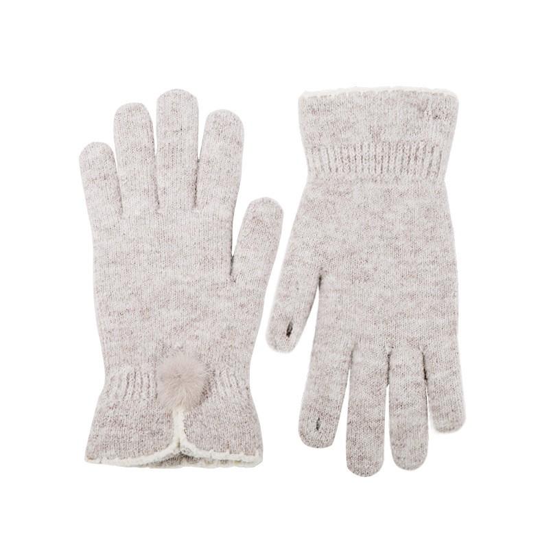 Warm Winter Touchscreen Gloves Women Men Wool Blend Knit Fingerless Outdoor Skiing Cycling