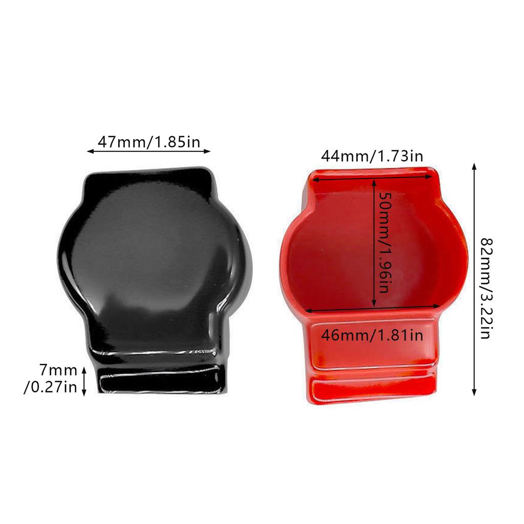 2 Stück Batteriepolabdeckungen Positiv Negativ Top Post Kappe Schutz für Auto Motorrad LKW Batteriekabelverbinderkappe