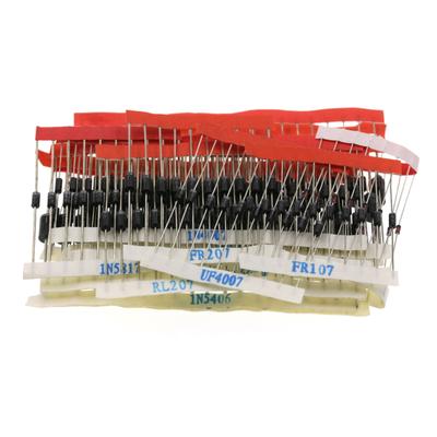 200 Stück Dioden Sortimentskasten Schnelle Erholung Schalten Schottky Gleichrichterdiode Elektronisches Sortiertes Set