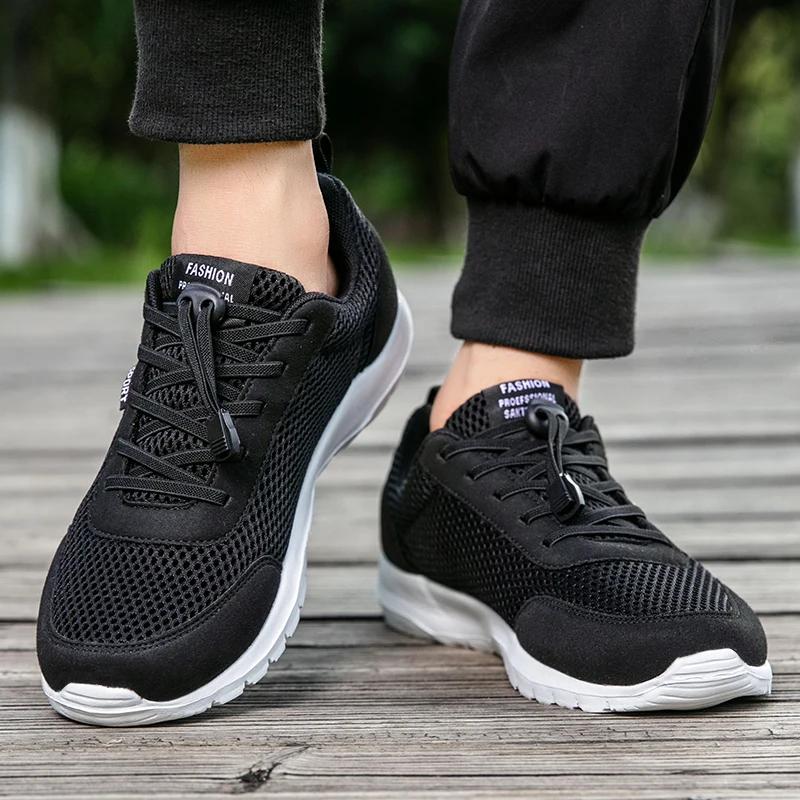 Sneaker Shoes Men Mesh Comfortable Running Outdoor Platform Tennis Casual Walking Lightweight Flat Jogging Shoes Tenis Men Shoes