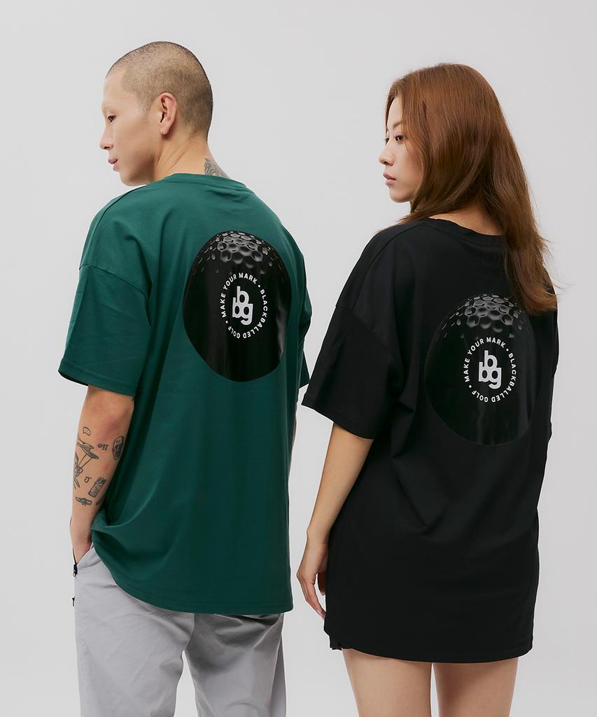 Beullaegboldeu Bbg Golf Ball Logo Short Sleeve T-Shirt Green