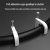 Wall-Mount Steel Nail Cable Clip for Wire Organization