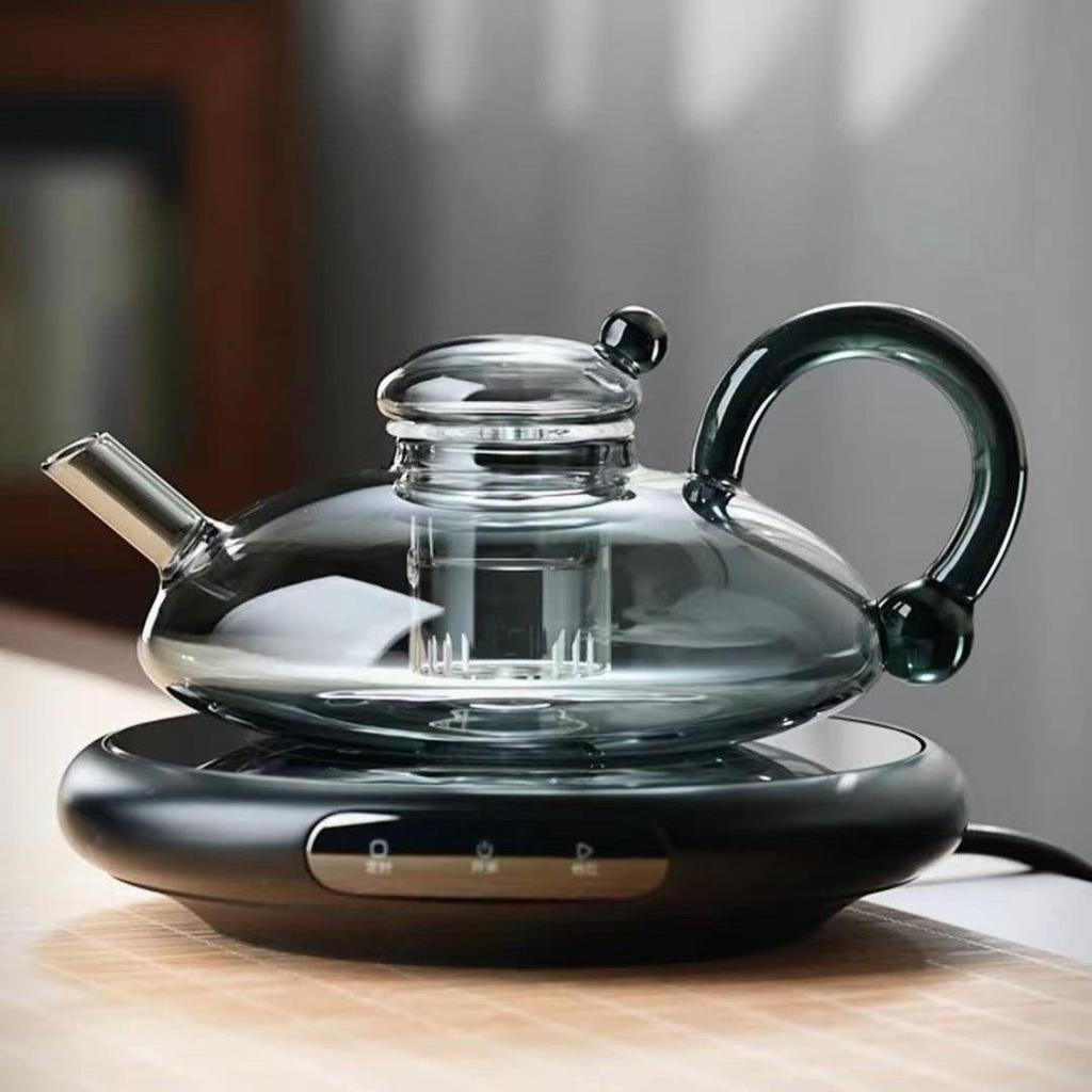 Mouse Tail Flower Teapot Set - English & Nordic Style Heat-Resistant Glass for Afternoon & Fruit Tea