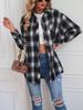 Autumn/Winter 2025 Women's Plaid Boyfriend-Style Loose Shirt